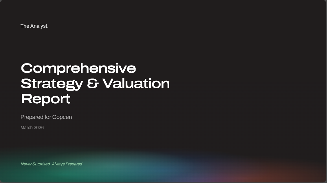 Boardroom presentation slide example